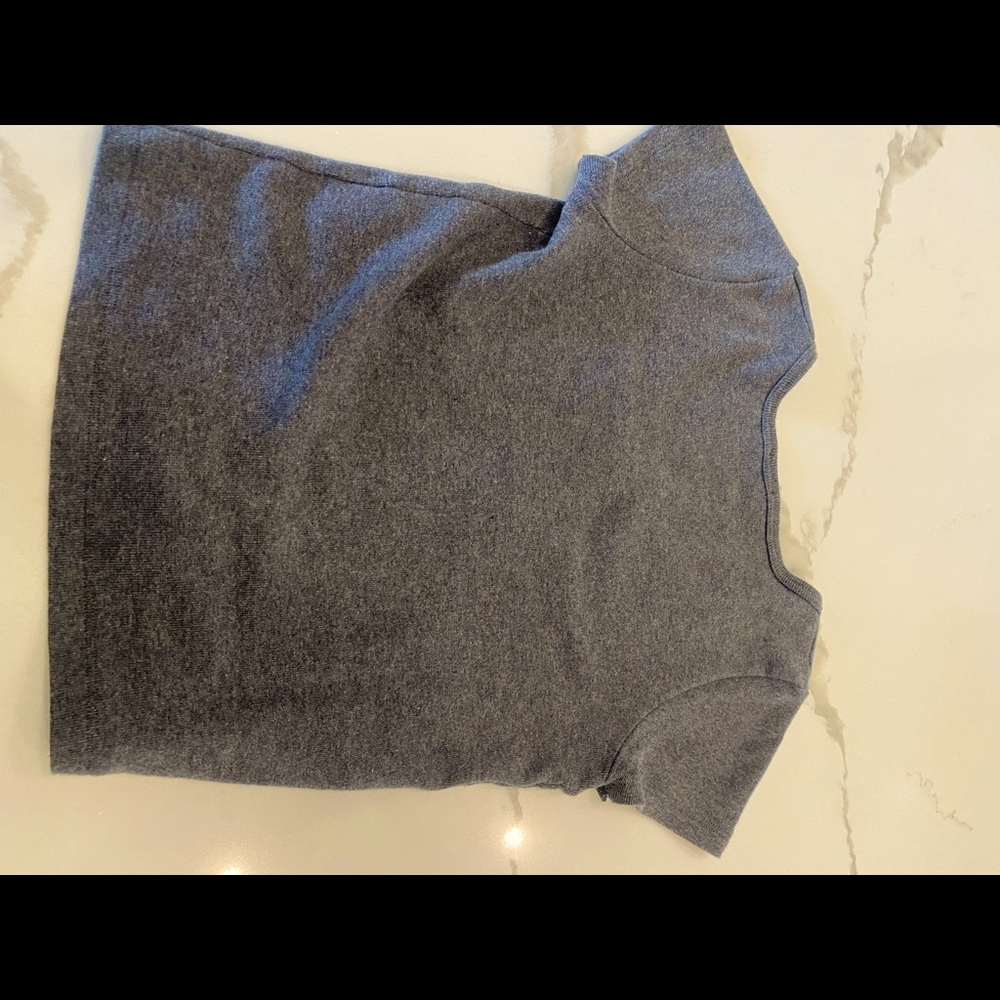 Brandy Melville one size gray button down short sleeve